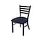 Holland Bar Stool Co 400 Jackie 18" Chair with Pewter Finish and Graph Anchor Seat 40018PW014 - alternate 1